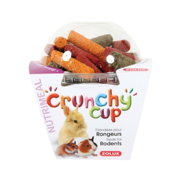 Zolux Crunchy Cup Sticks Lucerne Carrot Beetroot Rodent Treats