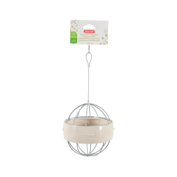 Zolux Plastic Hanging Hay Ball Holder Beige.