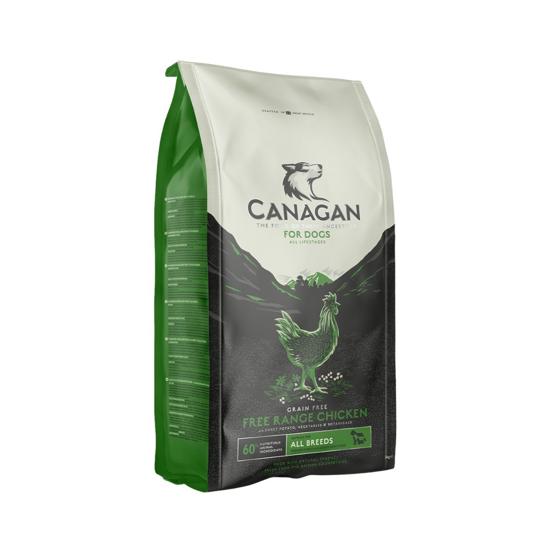 Canagan Free Range Chicken Dry Dog Food 12kg – Grain-Free for All Breeds