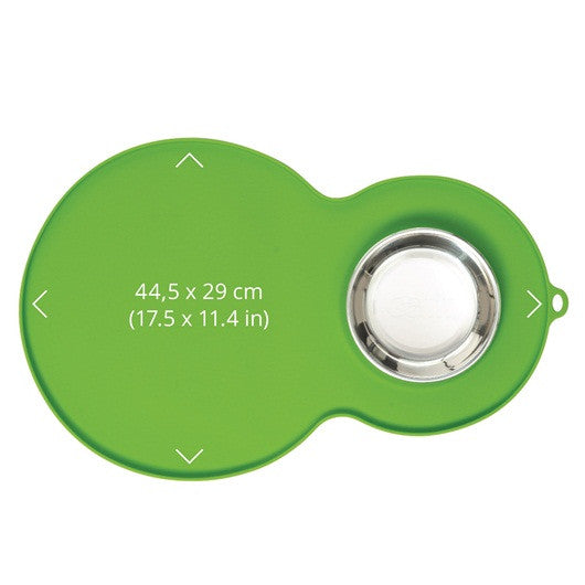 Catit Peanut Cat Feeding Mat - Green - product view 2