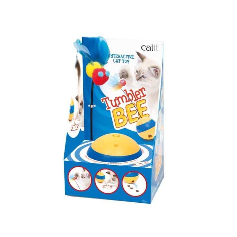 Catit Tumbler Bee Interactive Cat Toy - front view