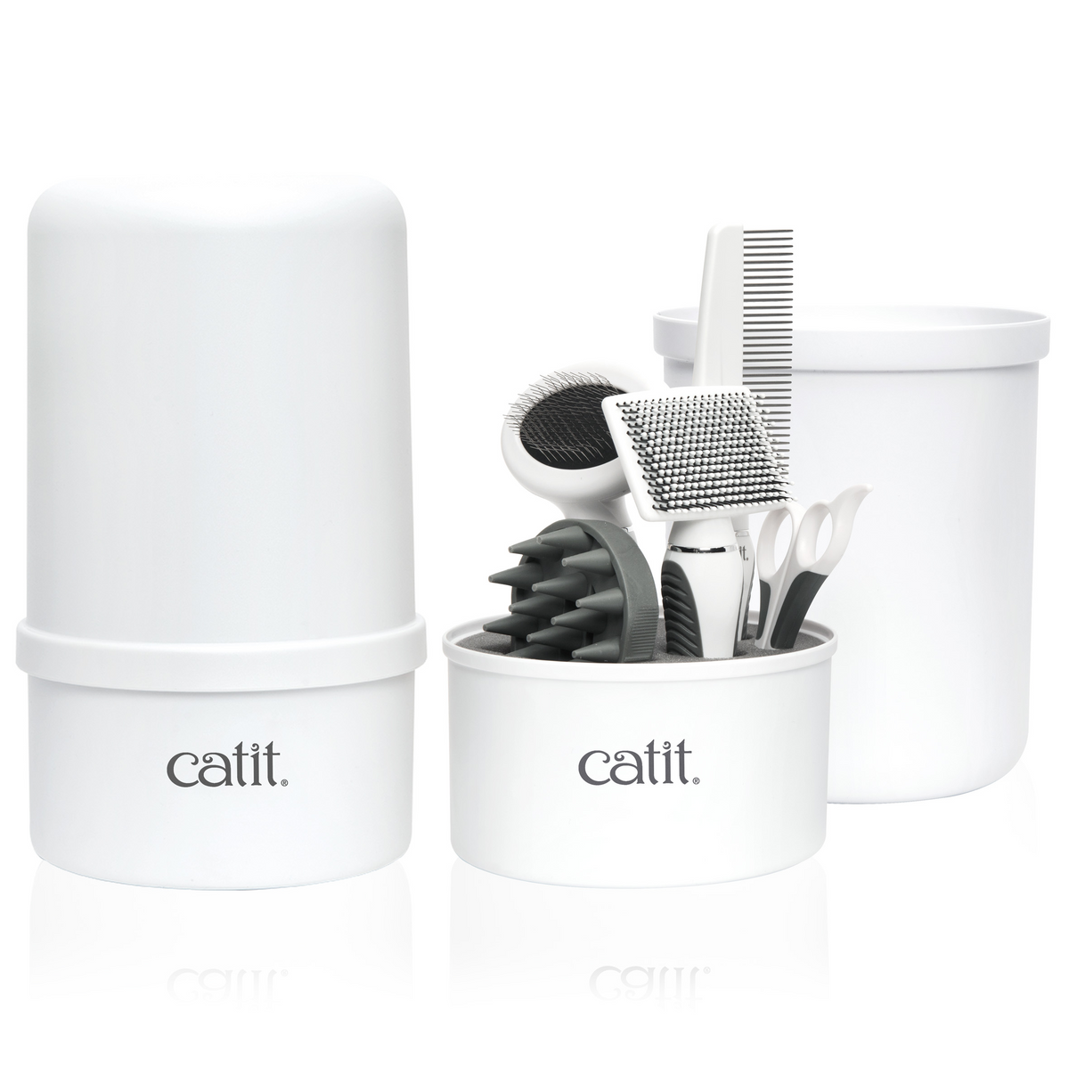 Catit Shorthair Cat Grooming Kit - front view