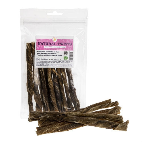 JR Pet Products Natural Twists Dog Chew Treats 100g