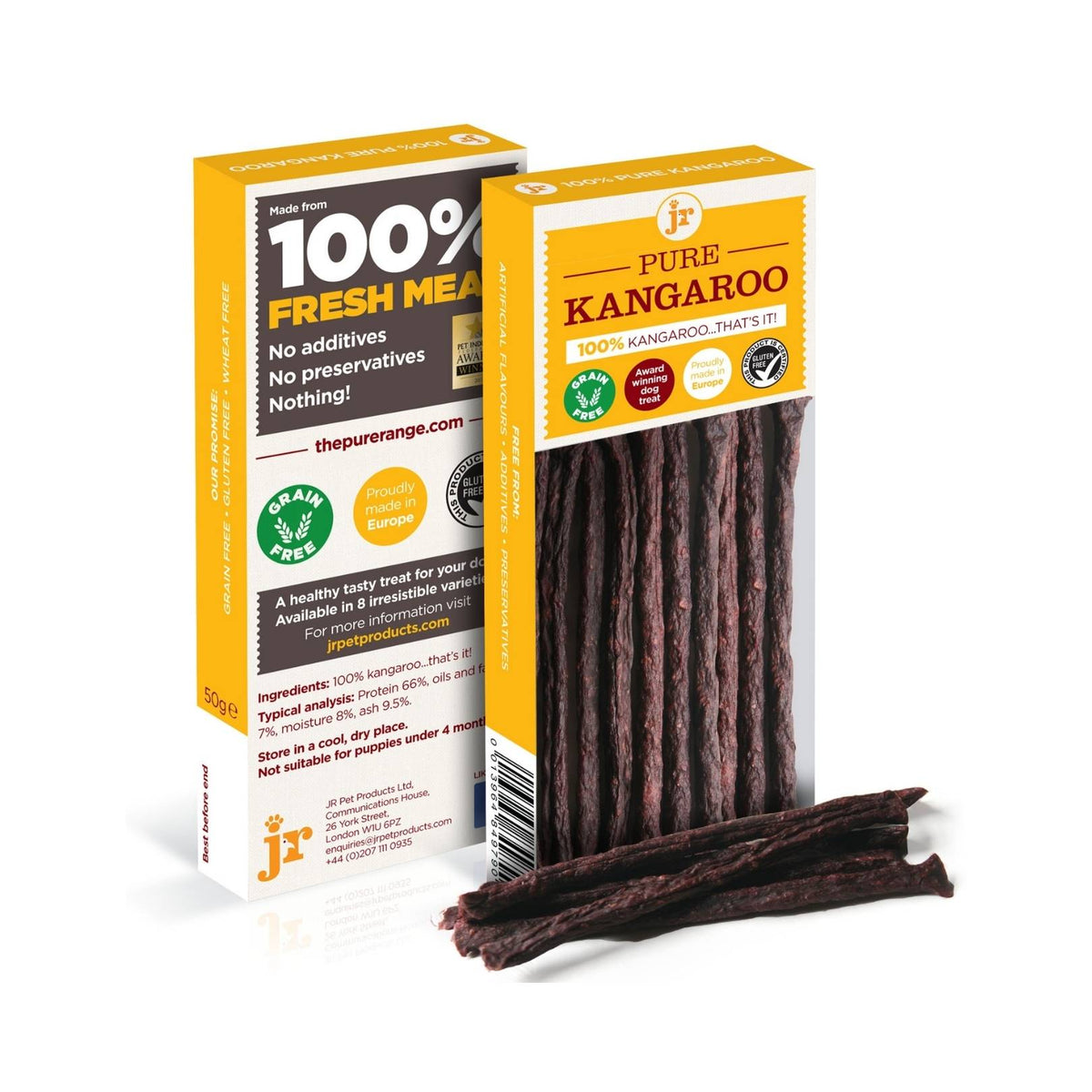 JR Pet Products Pure Kangaroo Sticks Dog Treats 50g