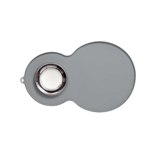 Catit Peanut Cat Feeding Mat - Grey - product view 2