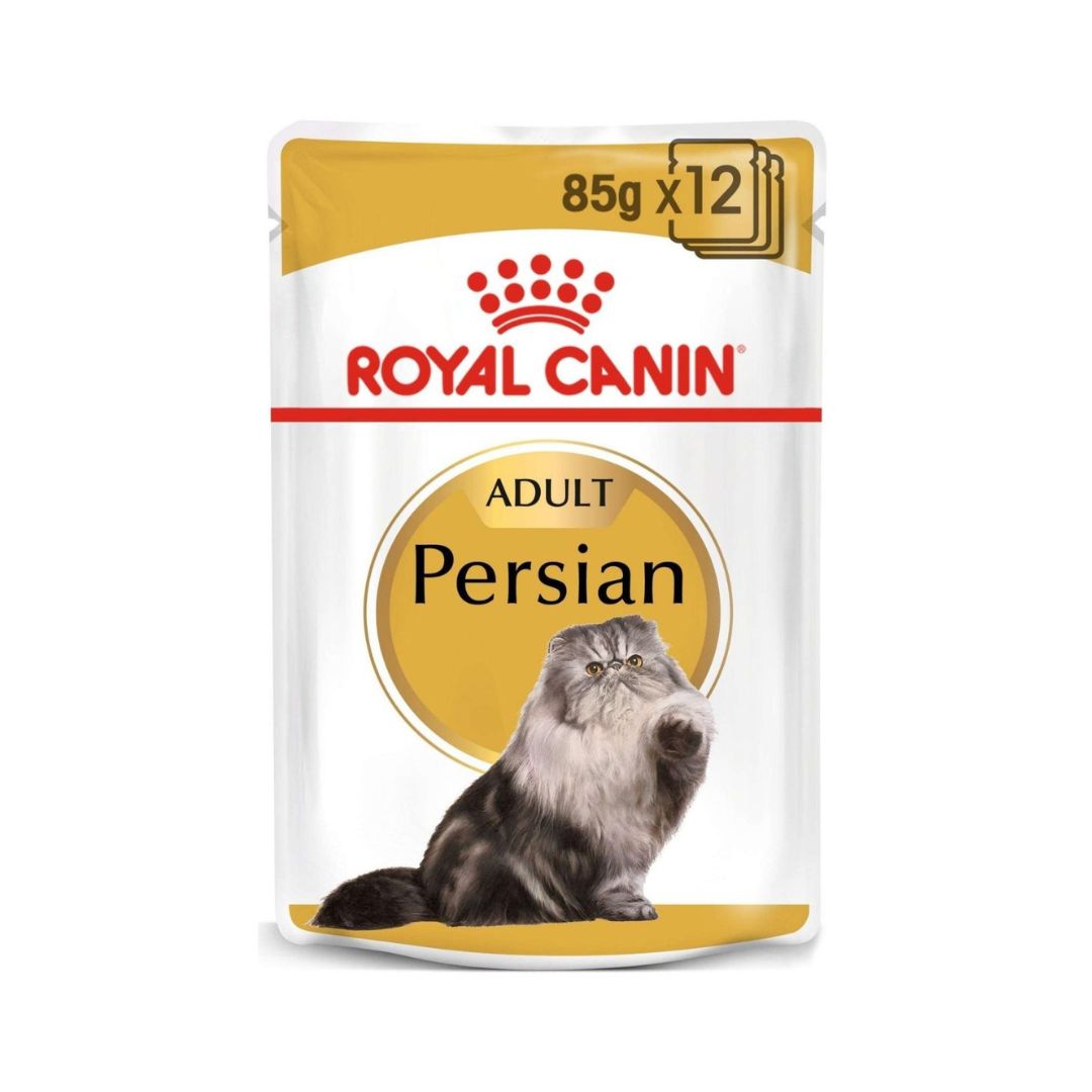 Royal Canin Feline Breed Nutrition Persian Adult in Gravy Wet Cat Food 12 x 85 g